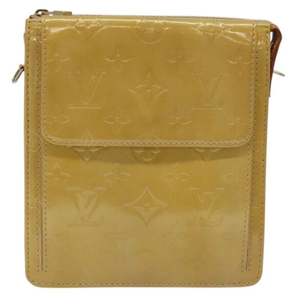 Share LOUIS VUITTON Monogram Vernis Motto Accessory Pouch Beige - Picture 12 of 16